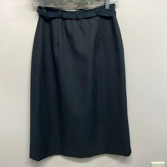 Vintage Haberdashery by Personal Black Waist Watcher Skirt 8 - Picture 5 of 16